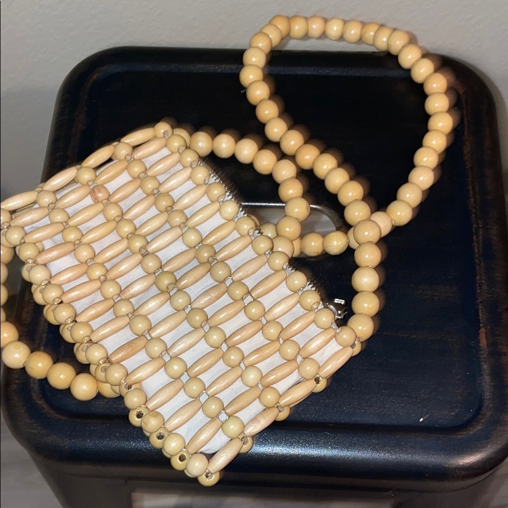 Chic Beaded Crossbody Bag